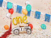 Gold One Script Foil Balloons
